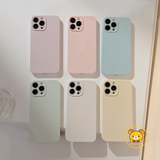 Ốp Điện Thoại TPU Mềm Màu Kẹo Trơn Đơn Giản Bảo Vệ Ống Kính Máy Ảnh Cho iPhone 14 Plus 14 Pro Max