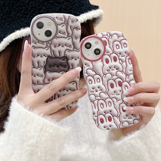 Cartoon Casing Redmi Note 12 4G 5G 11S 11 10s 10 Pro 9 8 12C A1 10C 10A 9C 9S 9A 6A 5A POCO X4 X5 M3 X3 M4 Pro 4G F5 5G NFC K40S Cute Cat Rabbit Wavy Edge Visual 3D Couple Soft Phone Case Meet you in the crowd Back Cover STB 31
