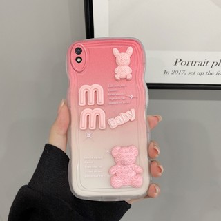 ốp điện thoại Redmi 9A Ốp Điện Thoại Hình Gấu 3D Xinh Xắn Cho Redmi 9A