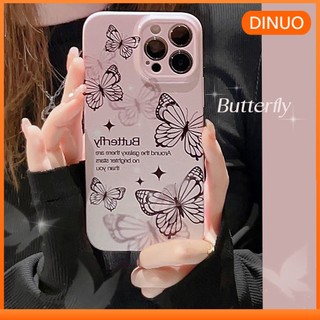 Ốp Điện Thoại Chống Sốc Hình Bướm Màu Gradient Cho iphone 14 Pro Max / 13 11 14 / X / 8 12 / 11-III