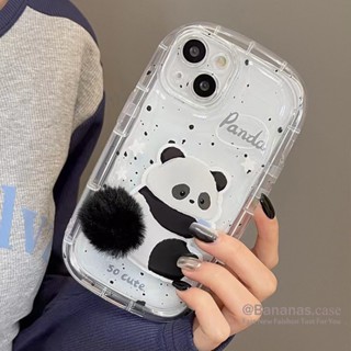 Ốp Điện Thoại Mềm Hình Gấu Trúc Nhồi Bông Dễ Thương Cho iPhone 14 Plus 14 13 12 11 Pro Max X Xr Xs Max 7 8 6 6s Plus