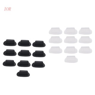 Bộ 10 Nút Bịt Chống Bụi Cho 12 / 12 Mini / 12 Pro Max / 11 / 11 Pro / X / XS / Đen / Trong Suốt