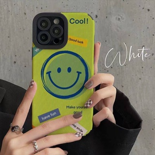 Fluorescent Green Smiley Face 13max Phone Case for Apple 11/12/13 Pro Max/6/7/X/XR Women FYgw