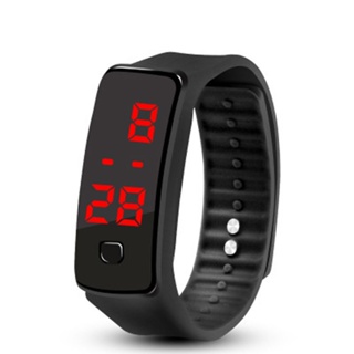 Creative Led Silicone Wristband Bracelet Lightweight Soft Fashion Fitness Sports Band Watch For Men Women [Q/15]