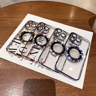 Mới Ốp Điện Thoại PC Nam Châm Mạ Điện Chống Rơi Cho iPhone 11 12 Pro Max