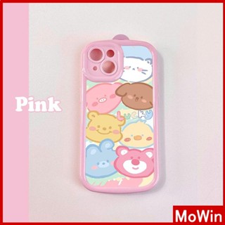 For iPhone 14 Pro Max iPhone Case Cream Pink TPU Soft Case Camera Cover Airbag Shockproof Cute Cartoon Bear Compatible with iPhone 13 Pro max 12 Pro Max 11 Pro Max xr xs max 7Plus