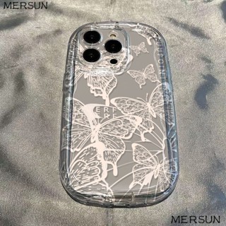✅Ốp Điện Thoại Mềm Trong Suốt Chống Sốc Họa Tiết Bướm Cho Iphone 11 xr 13xs12iPhone14 8p7 KM8S