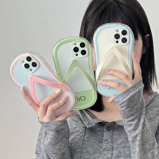 Apple 12 Phone Case Iphone13 Flip Flops Chic Simple 11Promax Personalized TikTok Same Protective Case xIqm