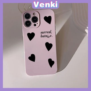 VENKI - For iPhone 11 iPhone Case Cream Glossy Soft Case TPU Shockproof Camera Cover Protection Purple Hearts Simple Compatible with iPhone 14 13 Pro max 12 Pro Max xr xs max 7 8