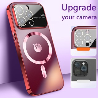 Ốp Điện Thoại Mặt Kính Nhám Từ Tính Chống Sốc / Dấu Vân Tay Cho iphone 14 13 Pro Max 14 Plus