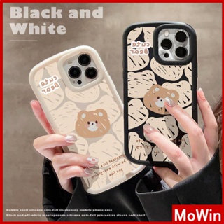 For iPhone 14 Pro Max iPhone Case Matte TPU Soft Case Black Beige Airbag Shockproof Protection Camera Cute Bear Compatible with iPhone 13 Pro max 12 Pro Max 11 xr xs max 7Plus