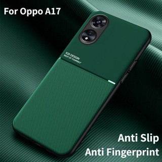 Ốp Điện Thoại Da Nhám Viền Silicon Dẻo Kèm Giá Đỡ Cho Oppo A77 A77S A57 A78 2022 2023 A1 Pro Reno 8 Pro 8T 8Z 7Z 4G 5G
