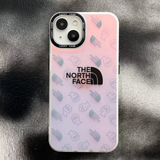 Ốp Điện Thoại Màu gradient In Logo the north face supre Thời Trang Cho iphone 14 11 13 12 X XS Pro Max xr Mini xr 7 8 plus