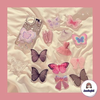 Nhẫn Đỡ Điện Thoại Hình Bướm 3D Phong Cách Hàn Quốc Dễ Thương Dành Cho iPhone