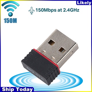 Usb Wifi Không Dây 2.4g Mini Usb 2.0 Rtl8188 802.11 N / g / b 150m Thẻ