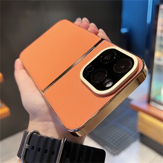 Ốp Điện Thoại Da Có Nắp Bảo Vệ camera Chống Sốc Sang Trọng Cho iPhone 14 Pro Max 14 Plus 13 Pro Max case iphone 14 promax bảo vệ camera