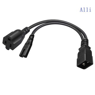 Dây Nguồn Chữ Y Chuyển Đổi IEC320 C20 Sang C7 + 5-15R 1FT 0 32M C20 Male Sang 5-15R + C7