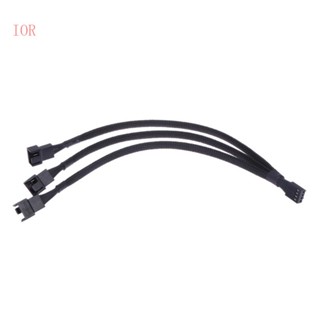 Dây Cáp Tách Quạt Tản Nhiệt CPU 4Pin 1 Sang 3 Cổng PWM Màu Đen