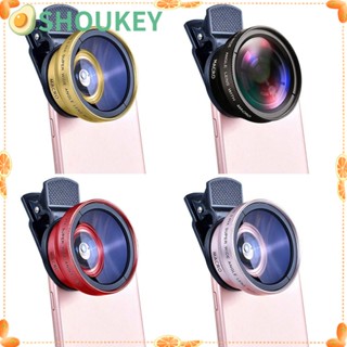 Ống Kính Kẹp Camera Điện Thoại Chuyên Nghiệp 2 Trong 1 0.45x 49uv Cho iPhone Android