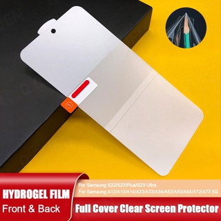 [MIẾNG DÁN PPF] Màng hydrogel dán bảo vệ màn hình và lưng thích hợp cho Samsung Galaxy S22 S23 Ultra Plus A12 A13 A14 A23 A33 A52s A53 A34 A54 A72 A73 5G A71 A02s A03s A32 A42 A22 5G