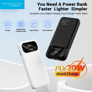 Pin Sạc Dự Phòng Vyvylabs 10000mAh PD 20W Sạc Nhanh Tiện Dụng