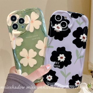 MissConnie Ốp Điện Thoại Viền Cong Họa Tiết Hoa 3D Cho IPhone14 12 13 Pro Max 7Plus 11 Pro Max XR 6s 6 7 8 Plus X XS Max SE 2020