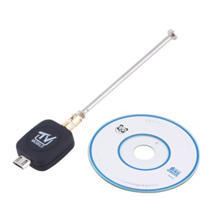 Portable Size Dvb-T Micro Usb Tuner Mobile Tv Receiver Stick For Android Tablet Pad Phone Digital Satellite Dongle Black [Q/14]