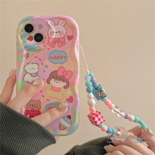 Ốp Điện Thoại Dẻo In Họa Tiết Cô Gái Và Gấu Vui Nhộn Cho iPhone 14 Plus 14 13 12 11 Pro Max X Xr Xs Max 7 8 Plus