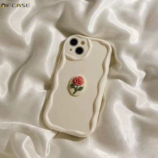 OFF WHITE Ốp Điện Thoại Silicon Mềm Hình Hoa Hồng 3D Cho OPPO A53 A35 A33 A32 A31 A15 A15s A12e A11s A9 A5 2020 A3s