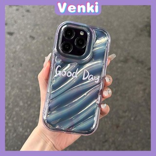 VENKI - Dành Cho iPhone 11 Ốp Lưng iPhone Ốp Lưng Điện Thoại Trong Suốt Phản Quang Laser TPU Mềm Túi Khí Chống Sốc Ốp Lưng Gradient Mát Mẻ Tương Thích Với iPhone 14 13 Pro max 12 Pro Max XR XR 7Plus 8Plus