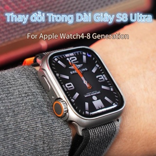 [Dây đeo silicon + ốp] dùng được cho apple watch series 4 5 SE 6 7 8 40mm 41mm 44mm 45mm
