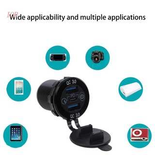Tẩu Sạc Hai Cổng USB Loại C PD Kèm Công Tắc Cảm Ứng Cho Xe Hơi