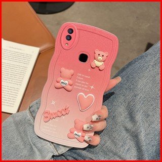 ốp lưng Vivo V9 ốp lưng Vivo Y85 Ốp Điện Thoại tpu Mềm Hình Hoạt Hình 3D Màu Hồng / Xanh Dương Gradient Cho Vivo V9 Y85 1723 1727 1726 MMX