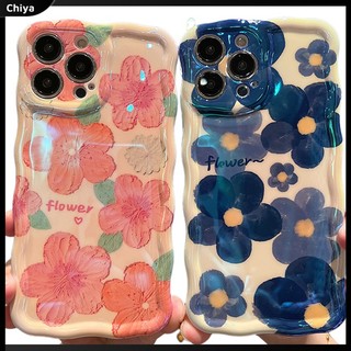 Ốp Điện Thoại Hình Tranh Sơn Dầu Vẽ Hoa Cho Iphone 14 / 13 / 12 / 11