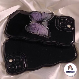 Ốp Điện Thoại TPU Mềm Có Giá Đỡ Hình Bướm Cho IPhone 11 14 Pro Max Ip13 Pro Max IPhone 12
