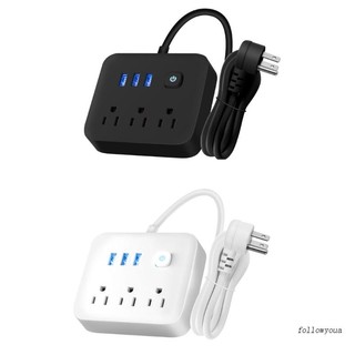 Dây Nguồn Đa Năng 1.2m 3 Cổng Usb 3 AC