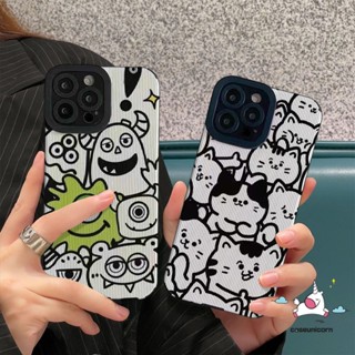 Ốp Điện Thoại Chống Sốc In Hình Mèo Hoạt Hình Phong Cách Hàn Quốc Cho iPhone 7 8 Plus 11 XR 14 12 13 Pro Max X XS Max