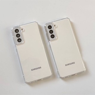 Simple Texture Samsung S22ultra Transparent Phone Case S21/S23 Straight Soft Case Note20u Protective Case Fashion 5UEX