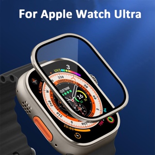 Kính Cường Lực 49mm HD Bảo Vệ Toàn Màn Hình Chống Trầy Bằng Kim Loại Cho Apple Watch Ultra 49mm