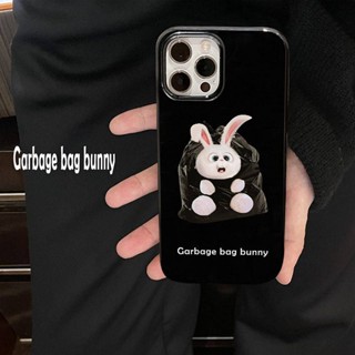 Garbage Bag Rabbit for Apple 14promax Phone Case Iphone12 Funny 13 Cute 11 Personality 8P Female Wzo2