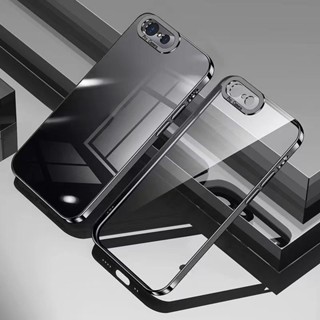 Ốp Điện Thoại Silicon Mềm Trong Suốt Mạ Điện Sang Trọng Cho iPhone 14 13 Pro Max 14 13 Pro 14 Plus