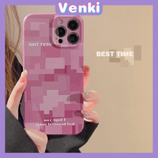 VENKI - For iPhone 11 iPhone Case Pink Glossy Softshell TPU Shockproof Camera Case Protection Simple Compatible with iPhone 14 13 Pro max 12 Pro Max xr xs max 7Plus 8Plus