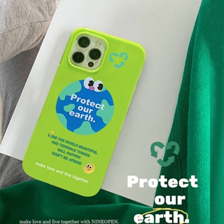 INS Earth Environmental Protection Applicable X Apple 13promax Phone Case Iphone12 All-Inclusive 11 Female 8P Soft XR Tide 13 PEEC