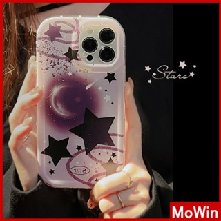 Ốp lưng iphone 11 Ốp Lưng iPhone Ốp Điện Thoại Trong Suốt TPU Mềm Túi Khí Bảo Vệ Chống Sốc Camera Đơn Giản Lãng Mạn Trăng Sao Tương Thích Với iPhone 14 13 Pro Max iPhone 12 Pro Max