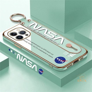 Ốp Điện Thoại Dẻo Họa Tiết Logo NASA Đơn Giản Kèm Giá Đỡ Cho iPhone 14 Pro Max iPhone 14 Plus iPhone13 iPhone12 iPhone11 Xs