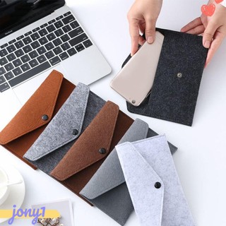 Bộ 4 Túi Nỉ Đựng Thẻ Tín Dụng Màu Trơn