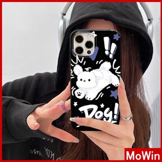 Mowin - For iPhone 14 Pro Max iPhone Case Black Glossy TPU Soft Case Shockproof Protection Camera Cute Doodle Cat Compatible with iPhone 13 Pro max 12 Pro Max 11 xr xs max 7 8Plus