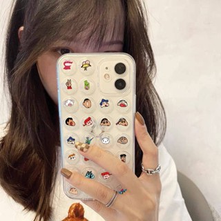 Crayon Xiaoxin Apple 13 Phone Case Couple Iphone12/11promax Decompression 7P/8/6 Female X Bubble X7Vl