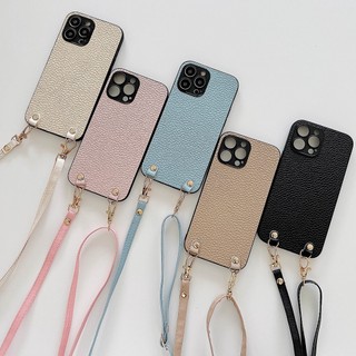 Ốp Điện Thoại Chống Rơi Có Dây Đeo Chéo Cho iPhone 14 13promax 12 11