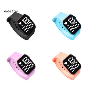 < Dobetter > Đồng Hồ Đeo Tay Điện Tử Màn Hình Lớn Hiển Thị LED Có Thể Điều Chỉnh Dây Đeo Dễ Đọc Thời Gian Chạy Bằng Pin Cho